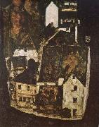 Egon Schiele Dead City oil painting artist